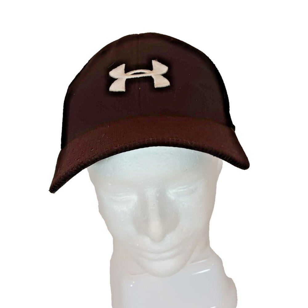 Under Armor Golf Cap Corduroy Dark Red, Black Mesh Back- Fitted Flex Sports Hat